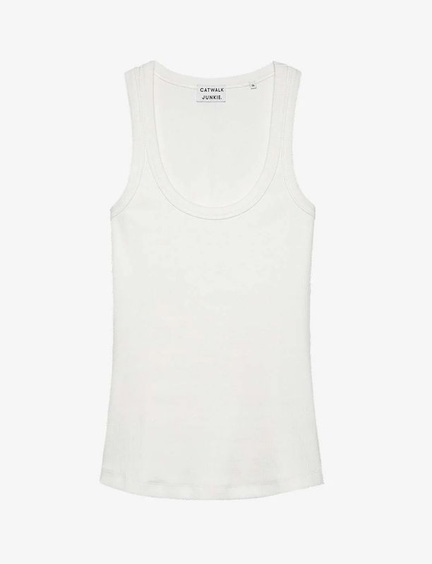 Catwalk Junkie Dana Rib Top White