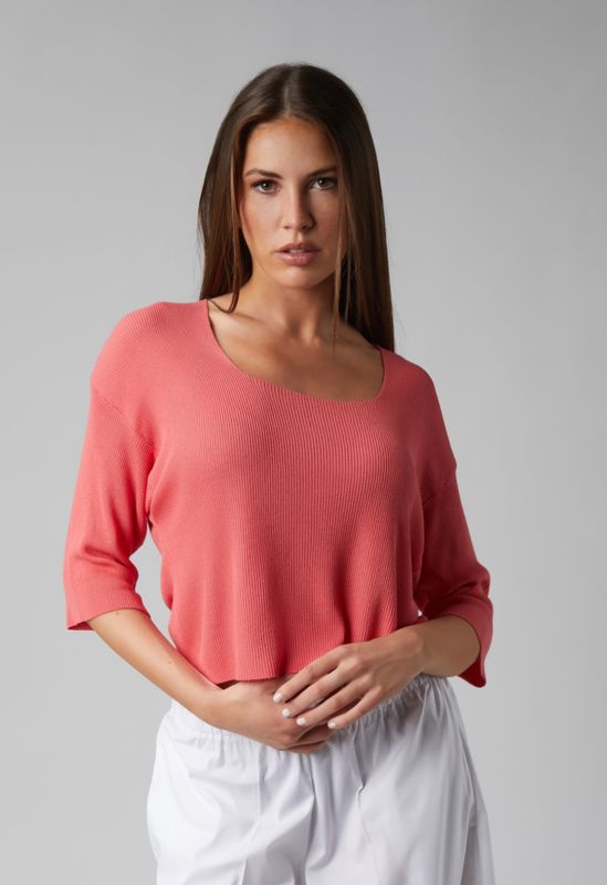 Vicolo Pull Rhinestones Coral