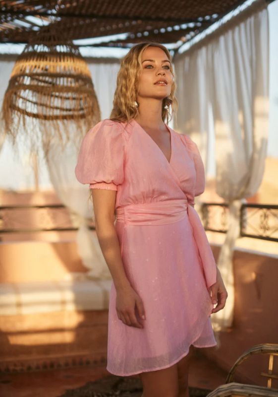 Freebird Blossom Mini Dress Pink