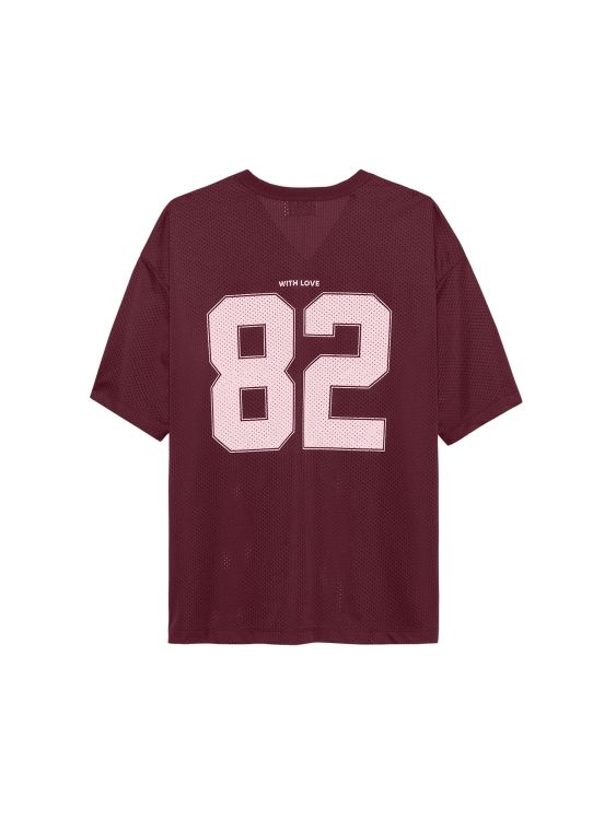 Catwalk Junkie Football T-shirt Burgundy