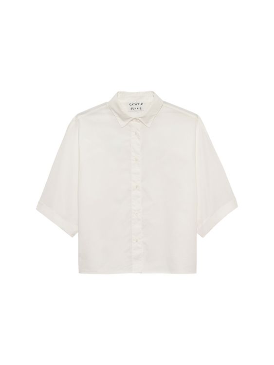 Catwalk Junkie Open Back Blouse White