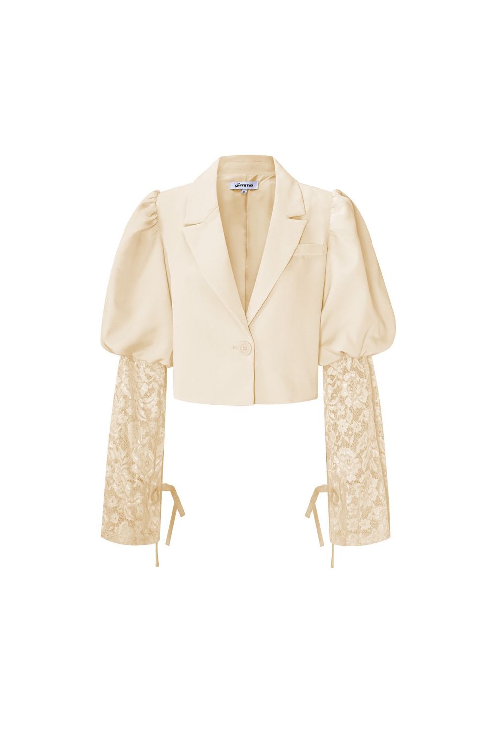 Gimme Short Blazer Lace Beige