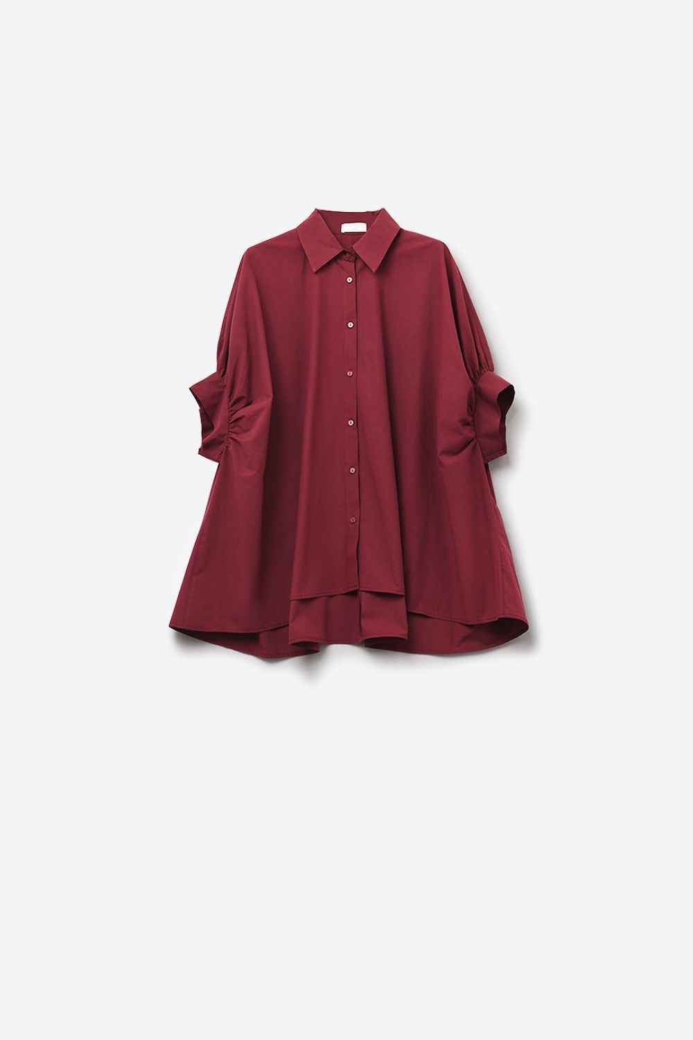Q2 Oversized Blouse Burgundy