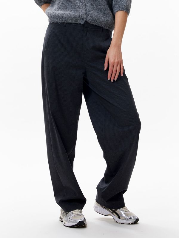 Catwalk Junky Pinstripe Tapered Trousers Grey