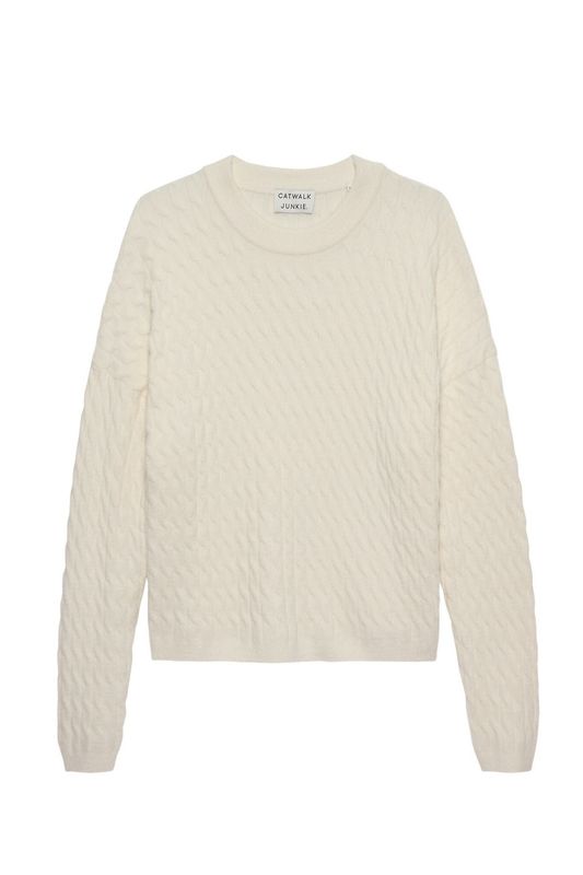 Catwalk Junkie Cable Knit Ecru