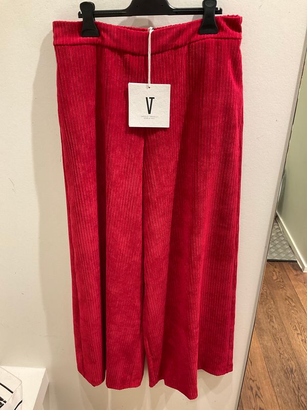 Vicolo Trivelli Rib Pants Red