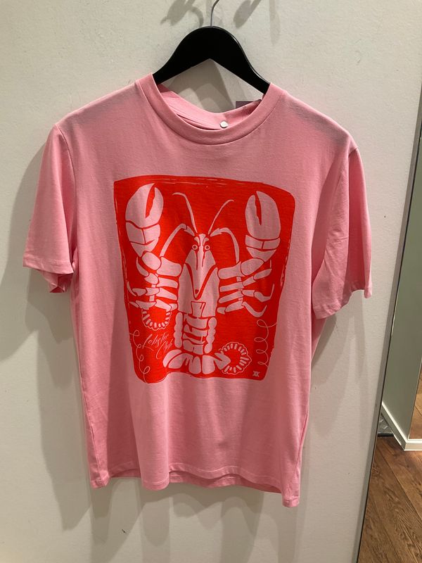 Pinned T-shirt Lobster Club Pink