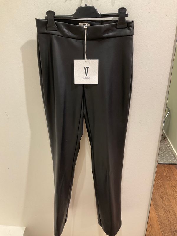 Vicolo Trivelli Vegan Leather Pants Black