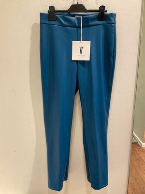 Vicolo Trivelli Vegan Leather Pants Blue