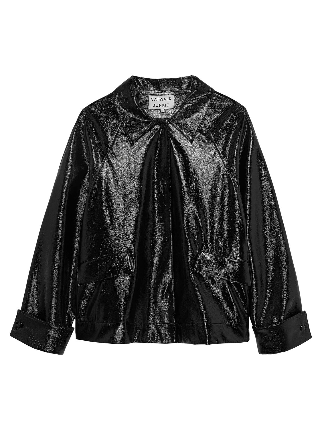 Catwalk Junkie Vegan Leather Jacket Black