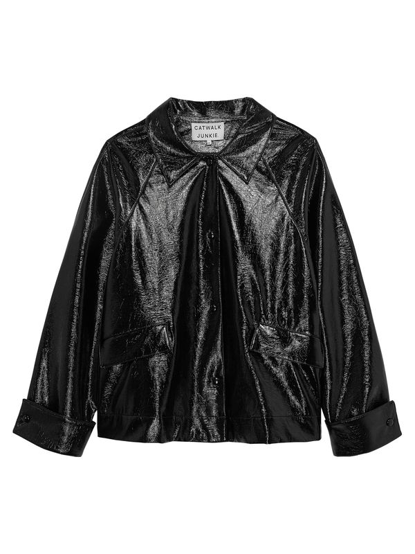 Catwalk Junkie Vegan Leather Jacket Black