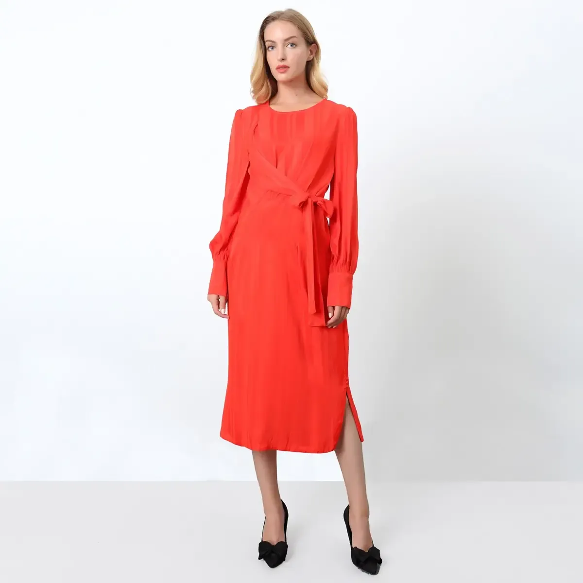 S&amp;J Wrap Dress Red
