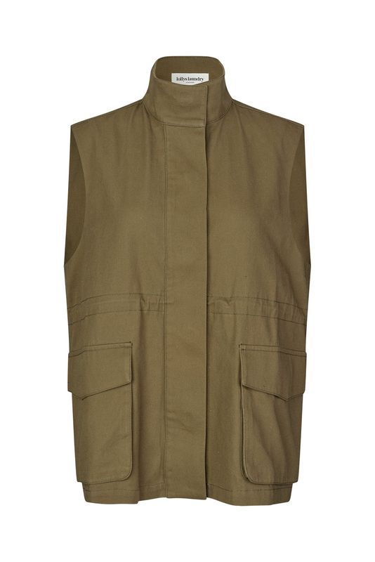 Lollys Laundry Ami Vest Khaki