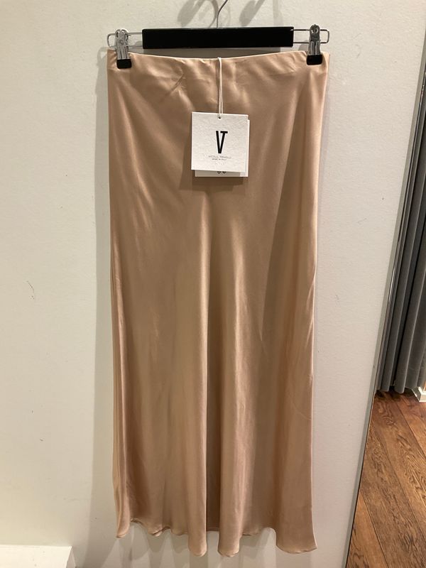 Vicolo Satin Skirt Beige