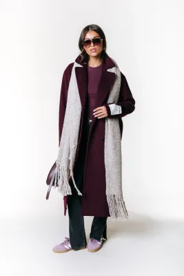 Colourful Rebel Zania Coat Burgundy
