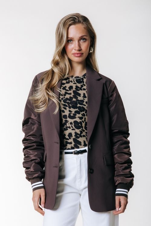 Colourful Rebel Gemma Blazer Brown