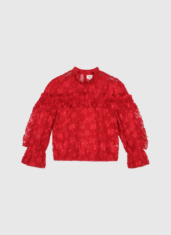 Ange Soely Blouse Red