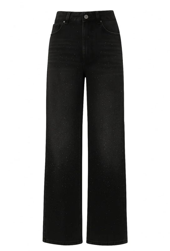 Pinned Strass Jeans Black