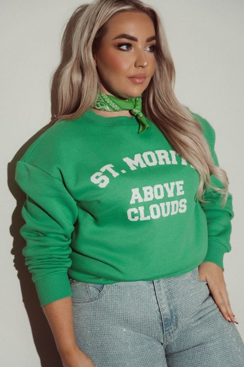 Pinned St Moritz Sweater Green