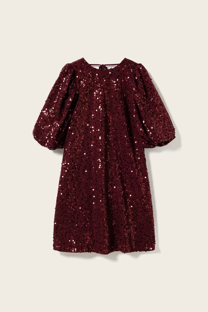 Noella Pastis Dress Burgundy