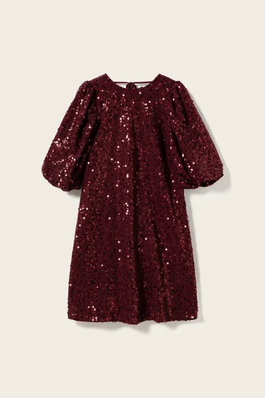 Noella Pastis Dress Burgundy