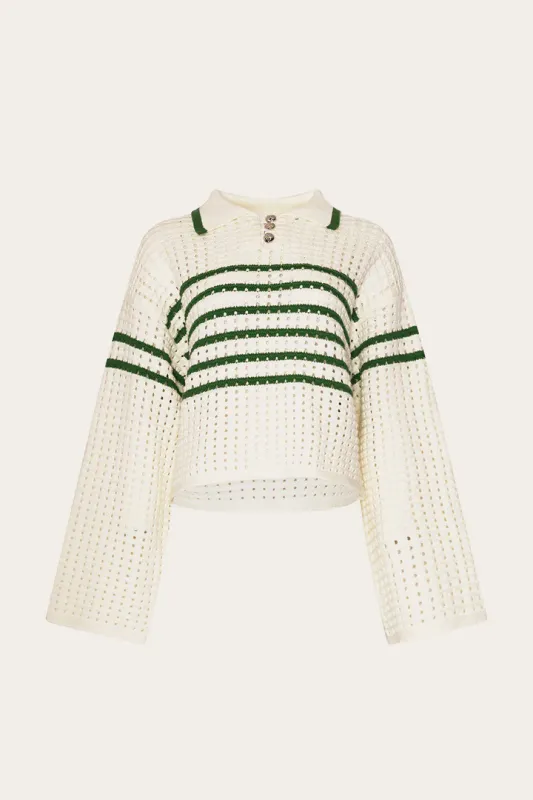 Noella Leen Knit Stripe Green