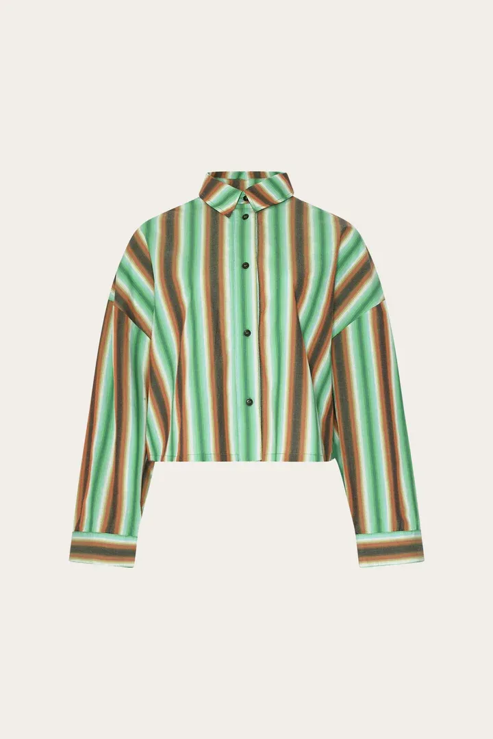 Noella Liara Shirt Stripe Green