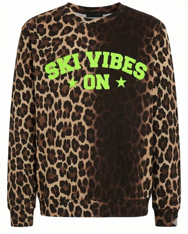 Pinned Ski vibes Leopard Green