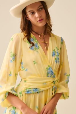 Q2 Flower Dress Yellow