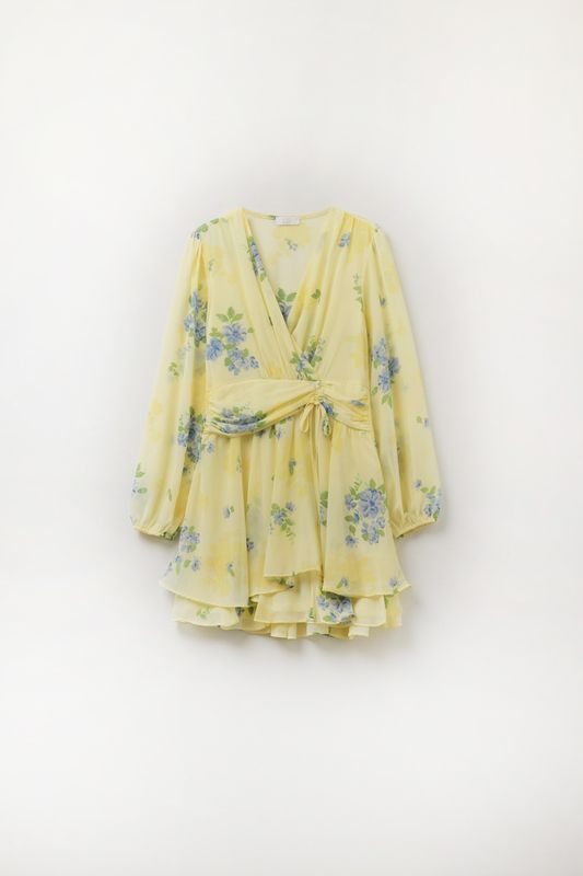 Q2 Flower Dress Yellow