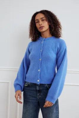 Noella Kae Knit Cardigan Blue