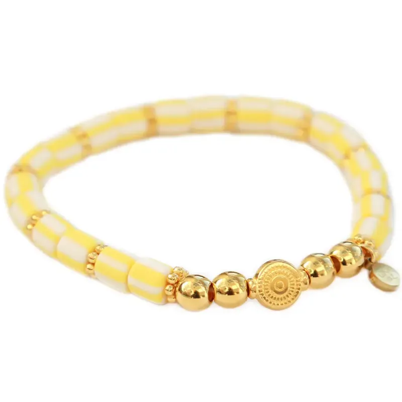 Love Ibiza Dolce Rivièra Bracelet Geel