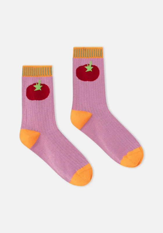 Dr Bloom Pomo Socks Pink