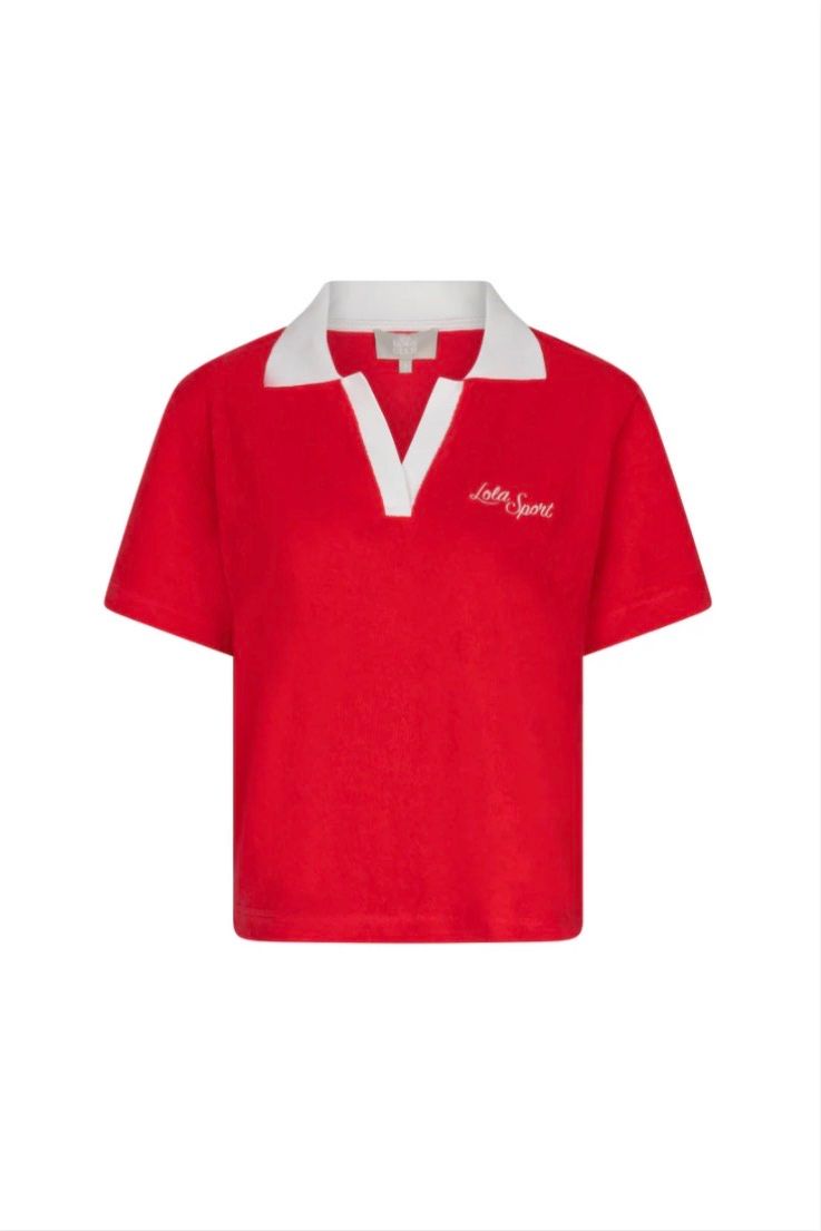 The Lola Club Teddy Polo Red