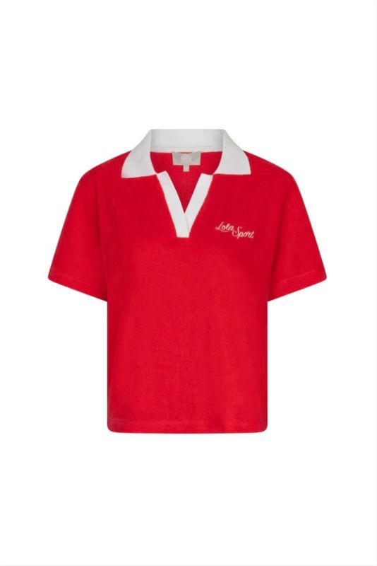 The Lola Club Teddy Polo Red