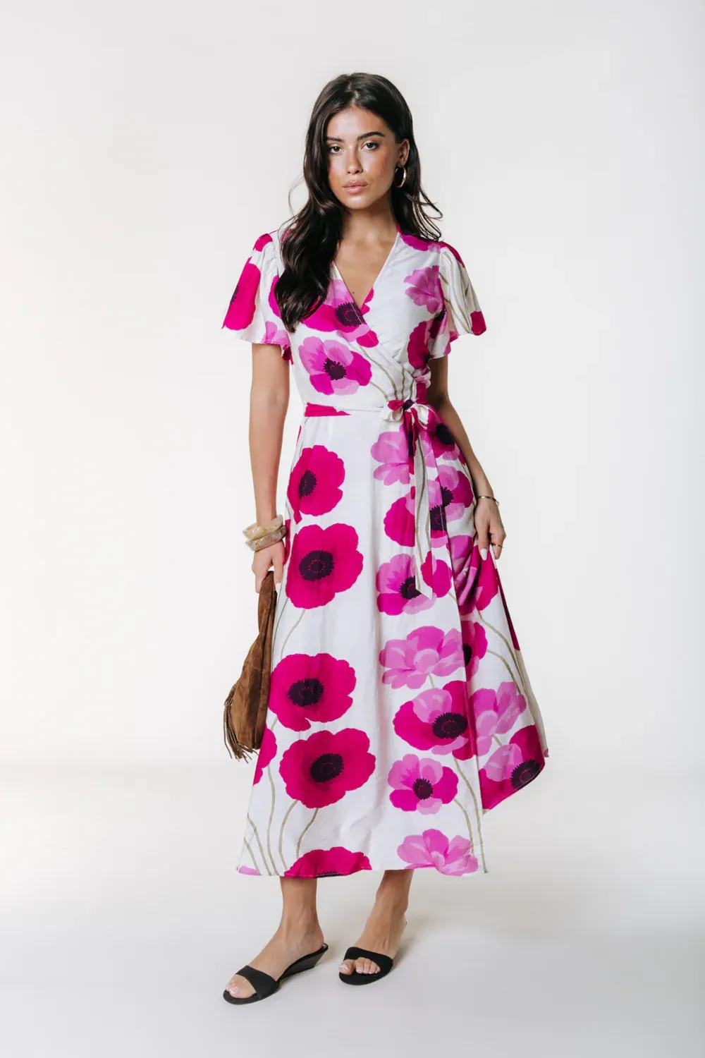 Colourful Rebel Ava Flower Dress Pink