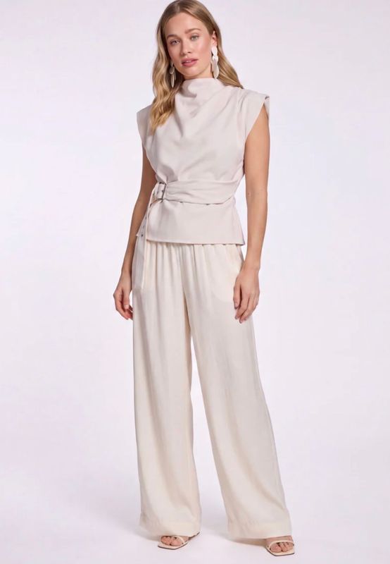 Freebird Poppy Pants Ecru