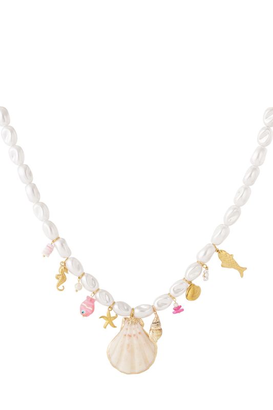 Shell &amp; Pearl Necklace