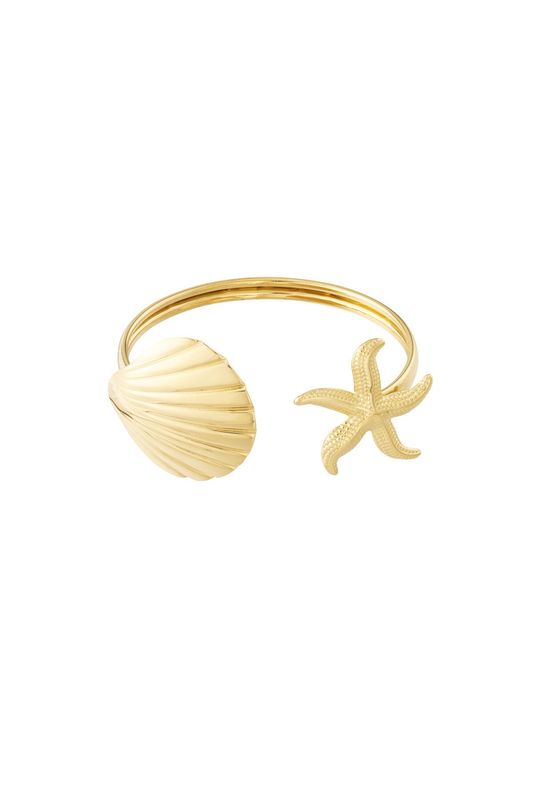 Shell Seastar Bracelet Gold