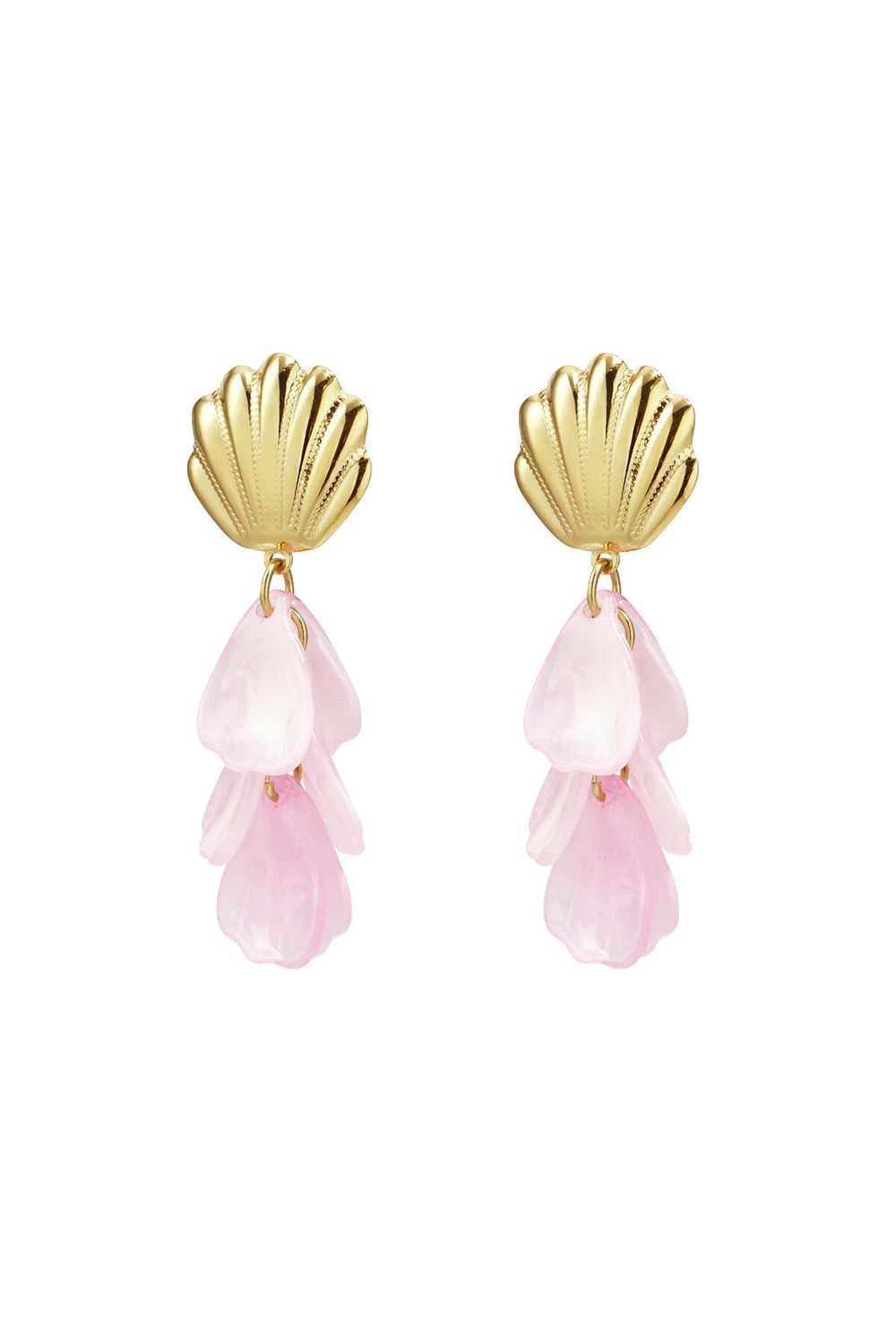 Shell Earrings Pink