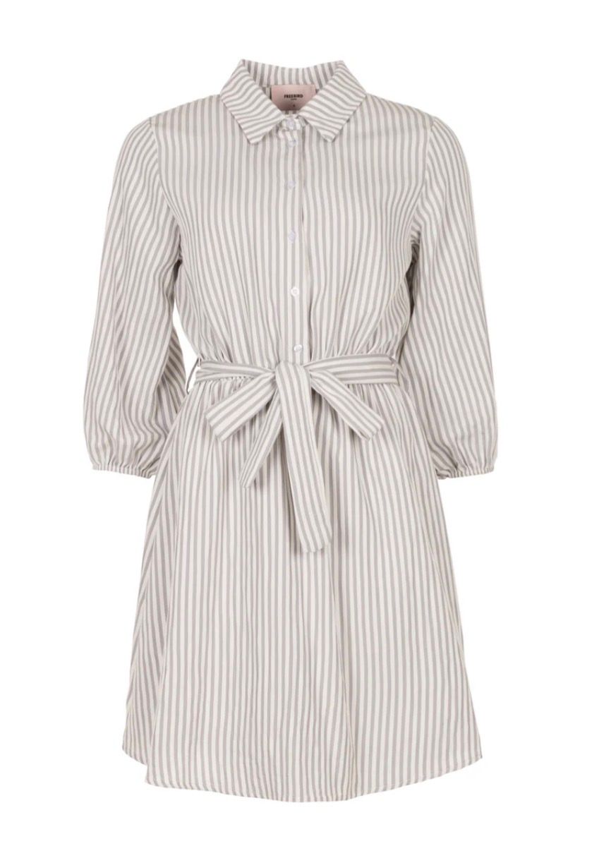 Freebird Dany Dress Grey/White