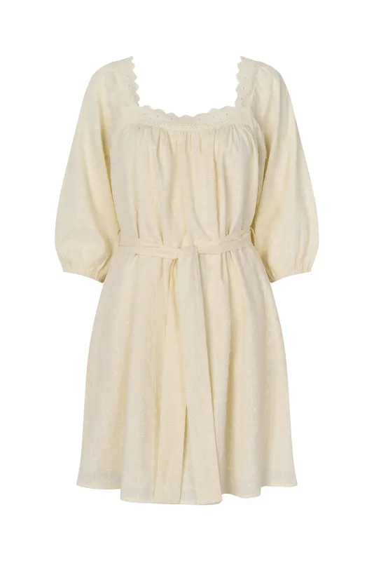 Lollys Laundry Sashar Dress Creme