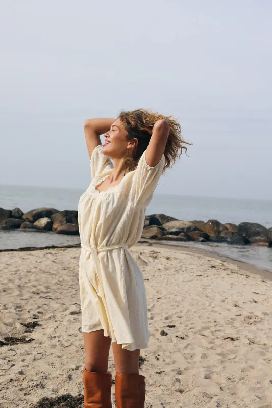 Lollys Laundry Sashar Dress Creme