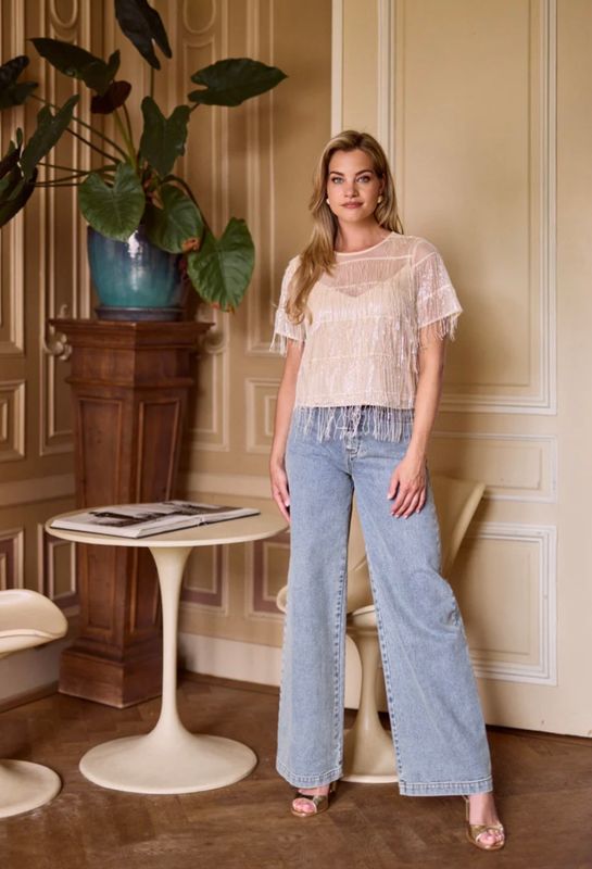 Freebird Tara Top Vanilla White