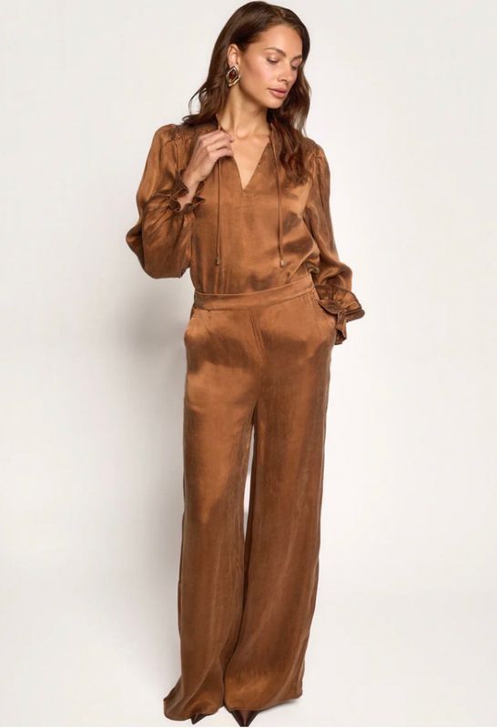 Freebird Sunday Blouse Cinnamon