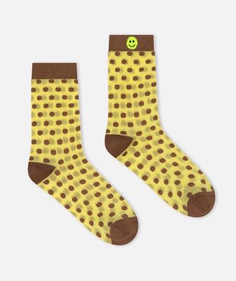 Dr Bloom Polka Socks Yellow