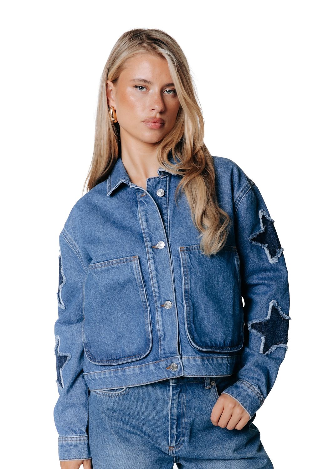 Colourful Rebel Worker Jacket Blue