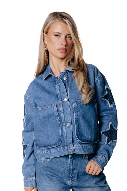 Colourful Rebel Worker Jacket Blue