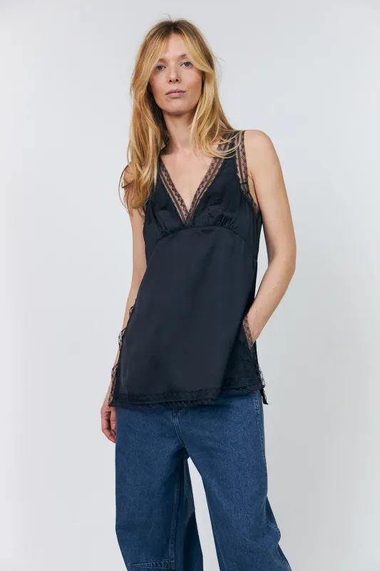 Lollys Laundry Cain Top Black