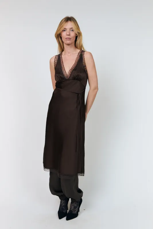 Lollys Laundry Clari Dress Brown